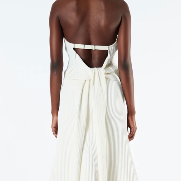 Tech Poly Ribbed Halter Wrap Tank - Picture 2 of 4